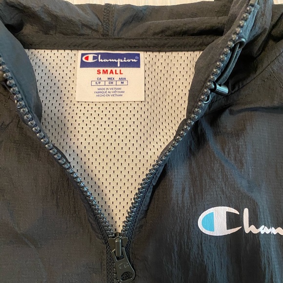 Champion 1/4 Zip Colorblock Manorak Windbreaker - Picture 4 of 4